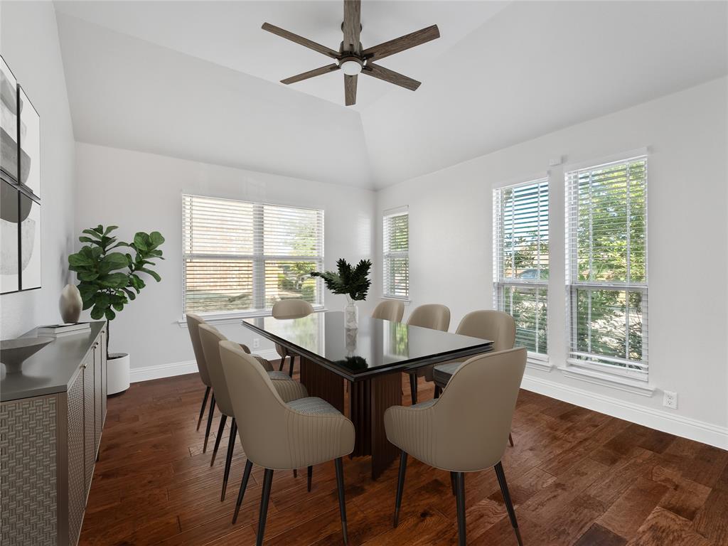 218 Calvert Drive Midlothian, TX 76065 - Photo 7 of 27 a view of a dining room with furniture window and wooden floor