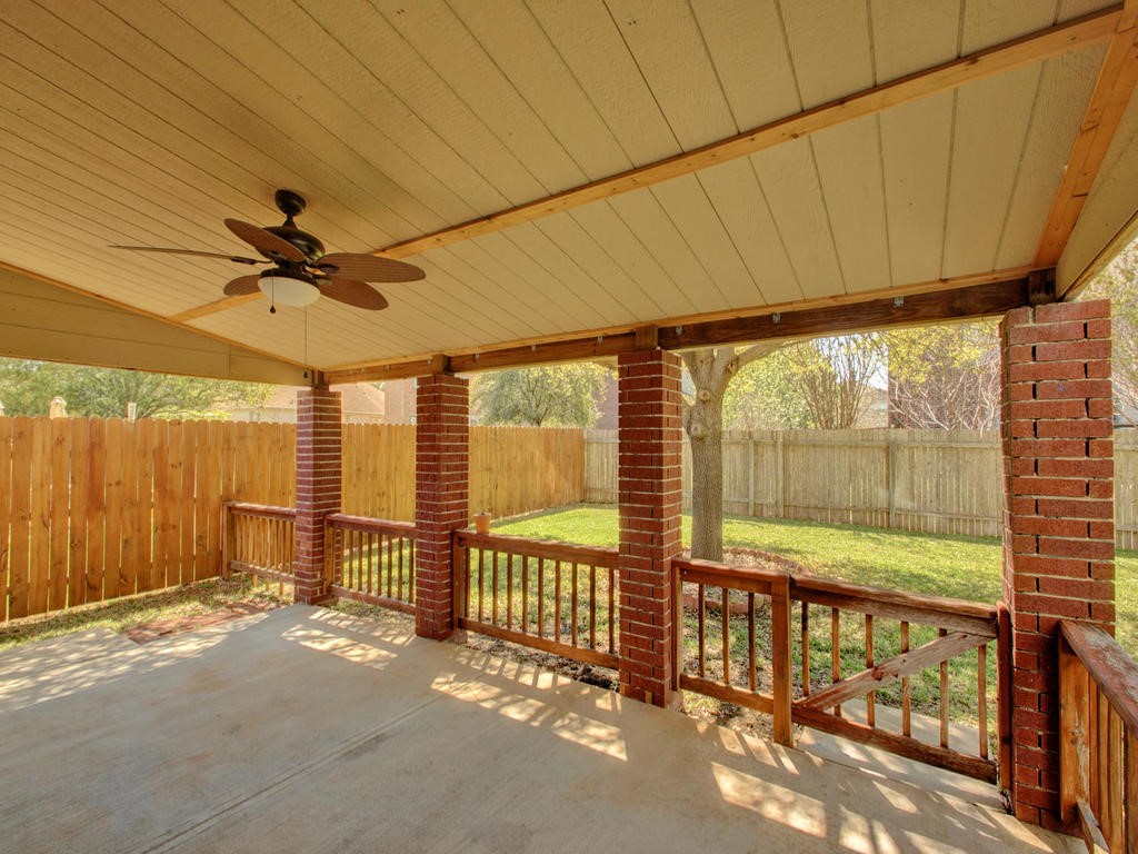 1101 Stillwell Ridge Cedar Park, TX 78613 - Photo 36 of 39 Large covered back porch