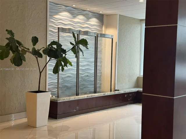 a room with furniture and a table