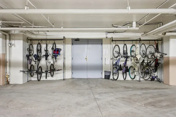 a view of residential houses with city view