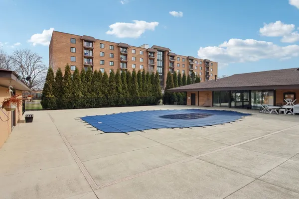 a view of lake with green space
