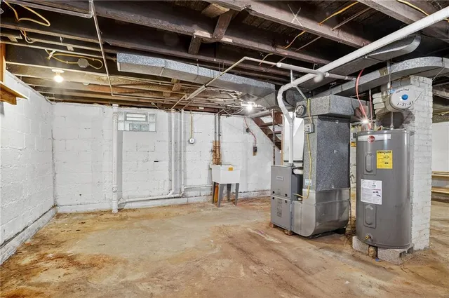 a view of water heater room