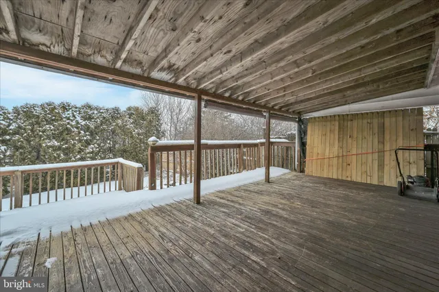 a view of a roof deck