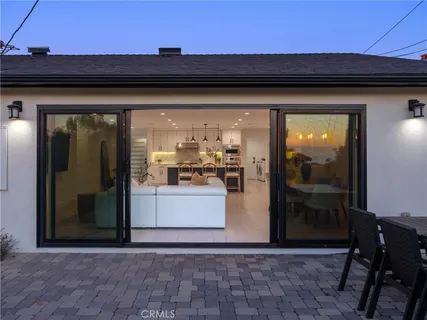 a view of a living room and bathroom