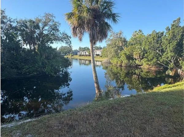 a view of lake from balcony