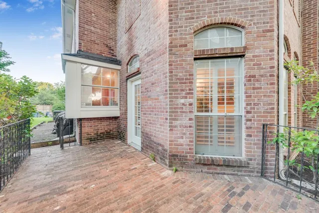 a view of outdoor seating space