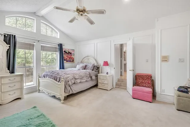 a spacious bathroom with a double vanity sink mirror and
