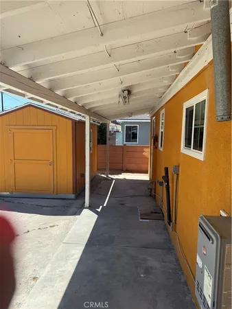 a view of a porch