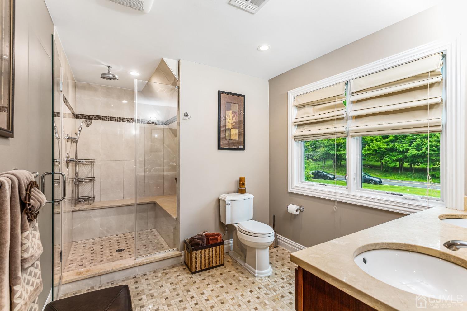 193 Mt Horeb Road Warren, NJ 07059 - Photo 52 of 63 a bathroom with a sink toilet and shower