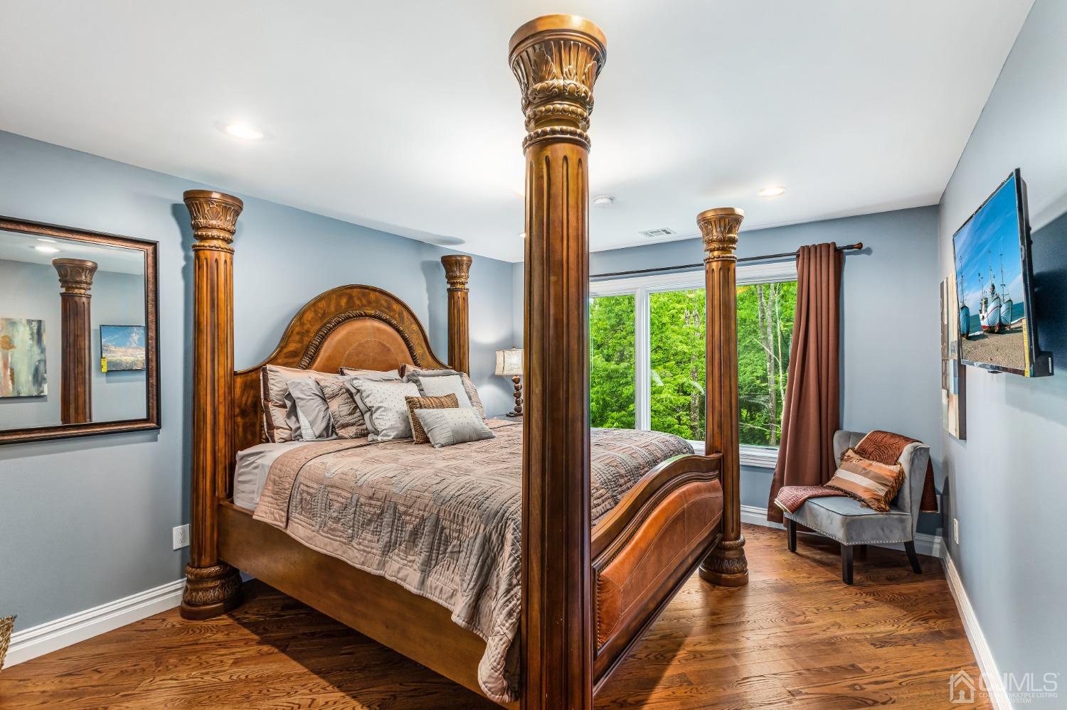 193 Mt Horeb Road Warren, NJ 07059 - Photo 54 of 63 a bedroom with a bed couch and a window
