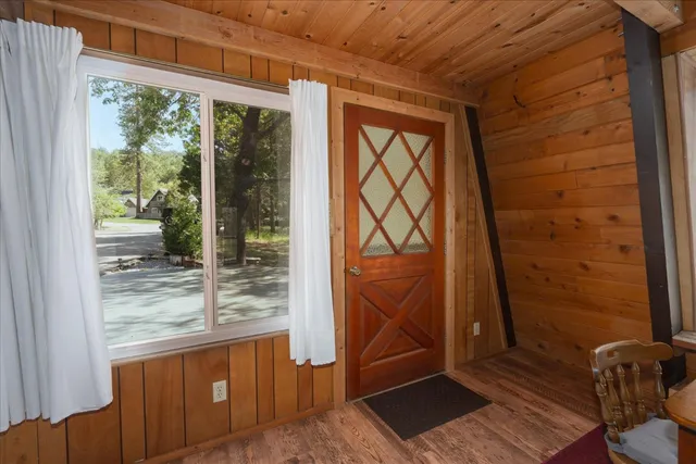 a view of front door
