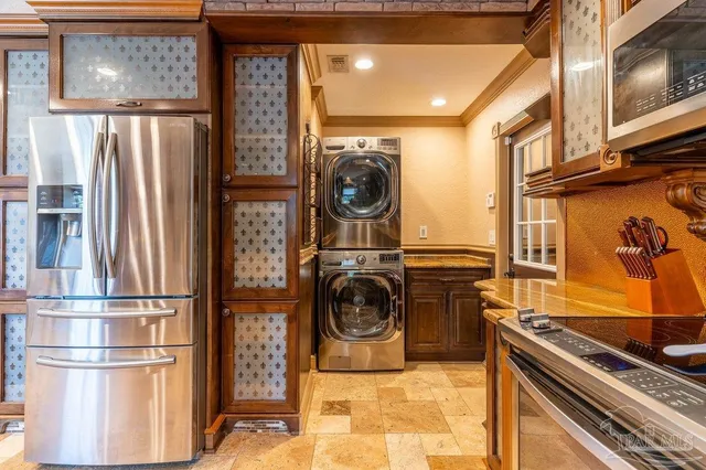 a bathroom with a bathtub and a sink