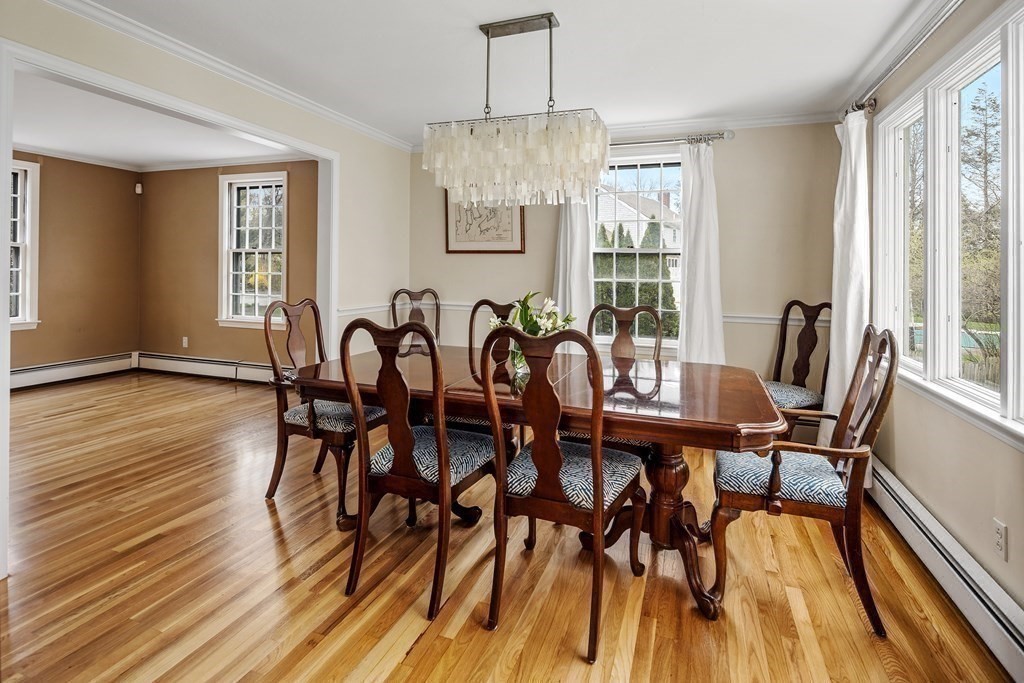 11 Chamberlain Run Hingham, MA 02043 - Photo 7 of 19 a view of a dining room with furniture window and wooden floor