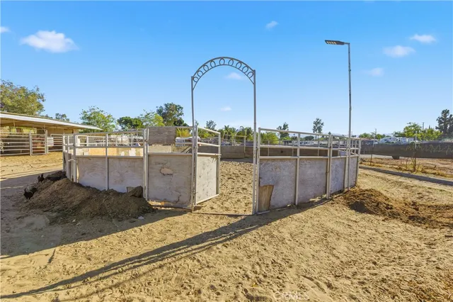 front view of a house with a swimming pool