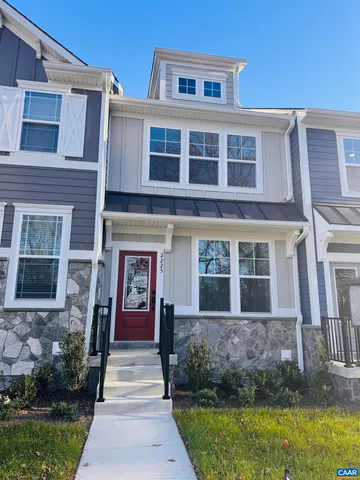 a front view of a house