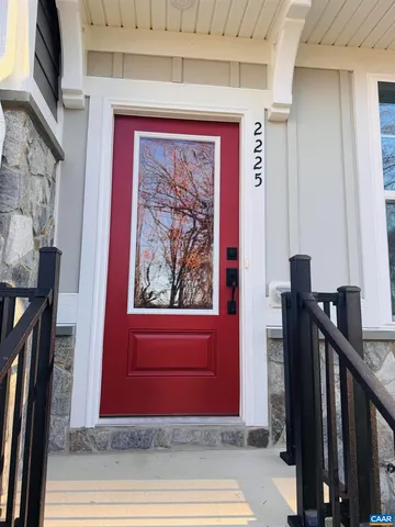 a view of a entryway door of a house
