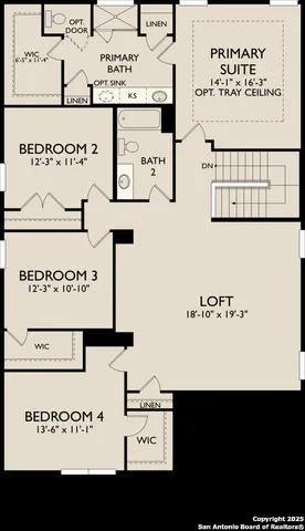 a room with a door and a window