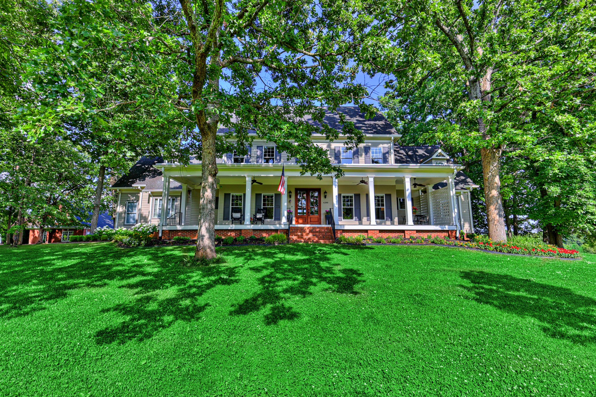 4288 Central Valley Road Murfreesboro, TN 37129 - Photo 1 of 77 a front view of a house with a garden