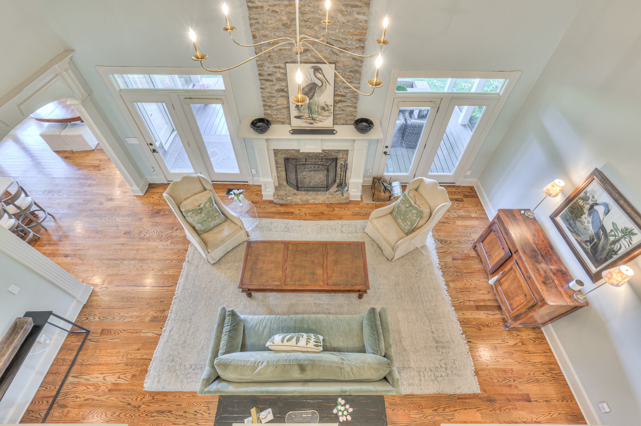4288 Central Valley Road Murfreesboro, TN 37129 - Photo 21 of 77 a living room with furniture and a fireplace