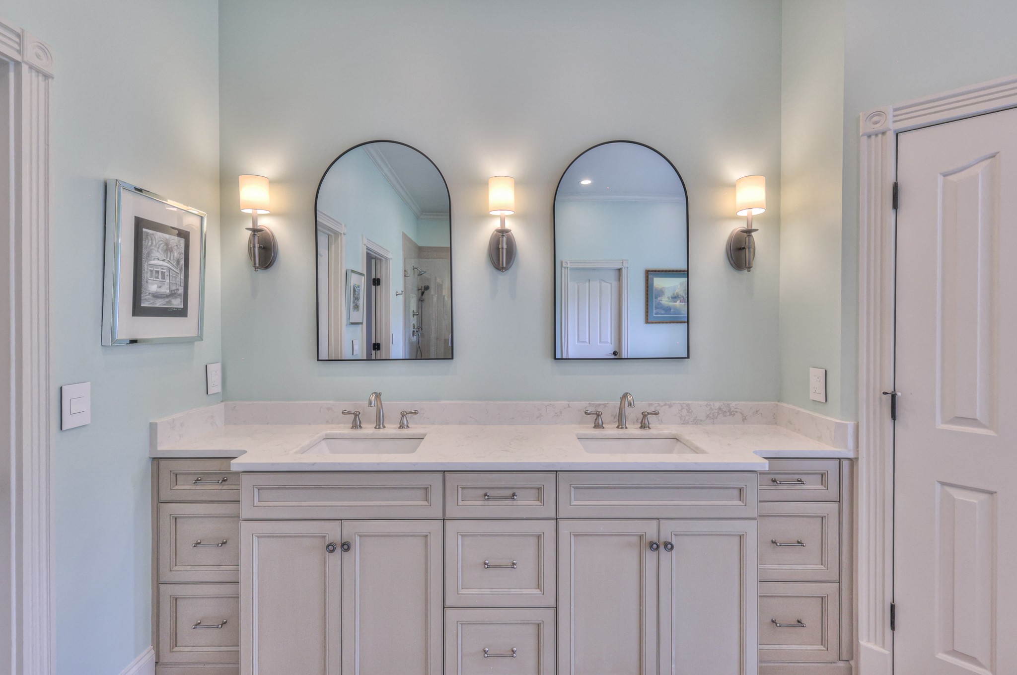 4288 Central Valley Road Murfreesboro, TN 37129 - Photo 38 of 77 a bathroom with double vanity sinks and a two mirror