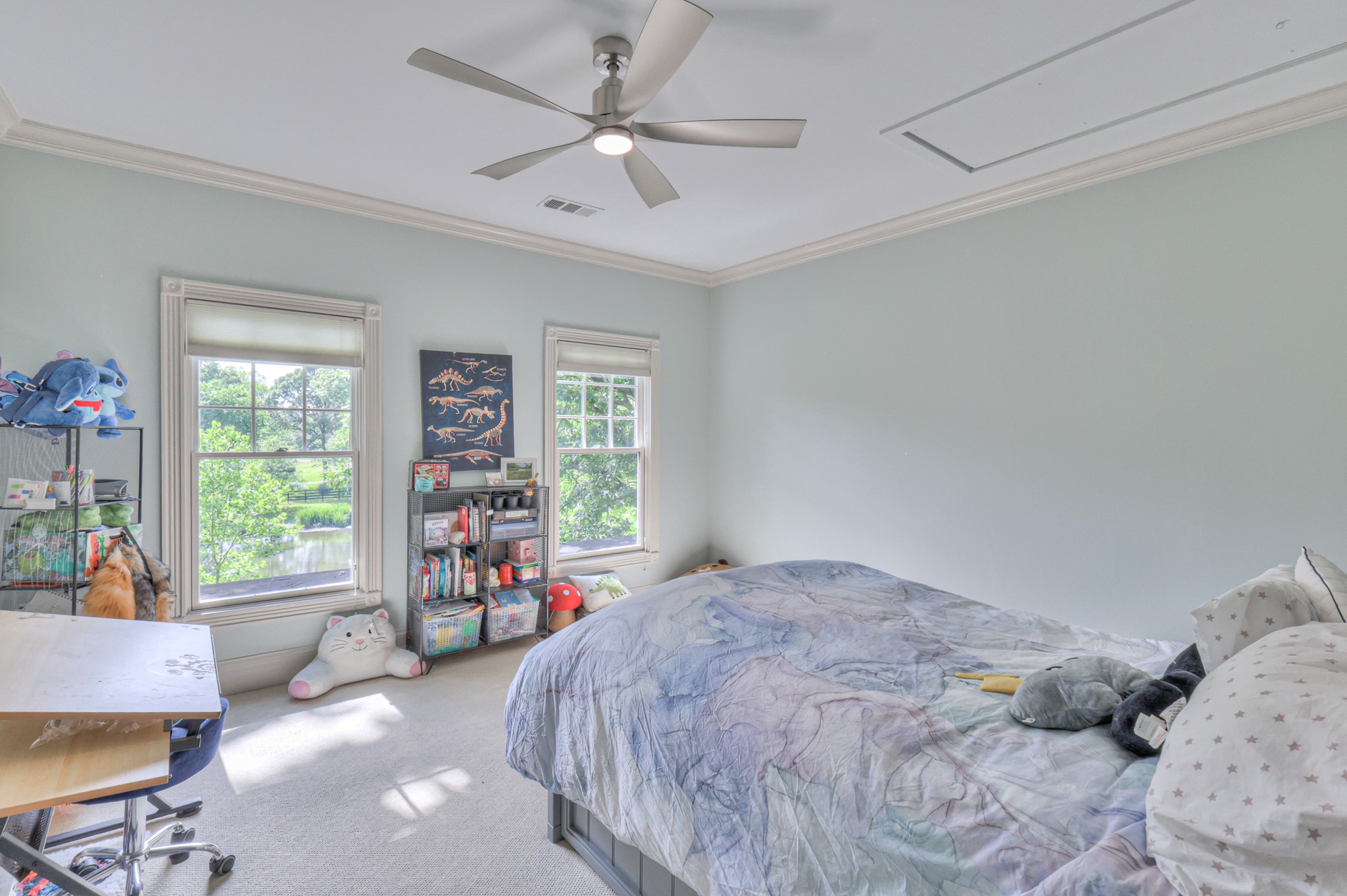 4288 Central Valley Road Murfreesboro, TN 37129 - Photo 50 of 77 a bedroom with a large bed and a large window