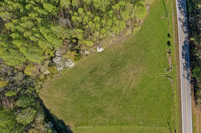 a view of a small yard
