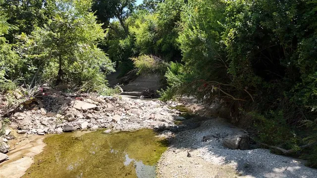 a view of lake from next to house