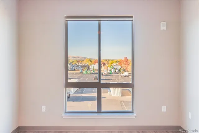a view of a window in a room
