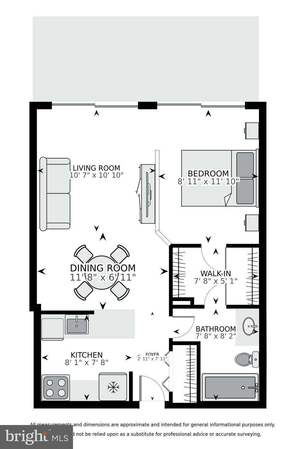 4141 North Henderson Road, Unit 1209 Arlington, VA 22203 - Photo 44 of 44 Floor Plan