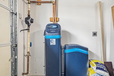 an aerial view of a building