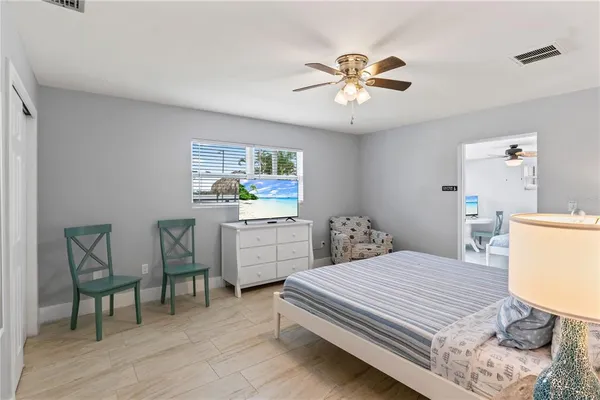 a view of a terrace with sitting area