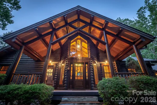 a front view of a house