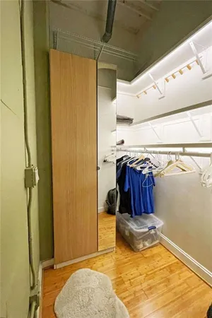 a view of walk in closet