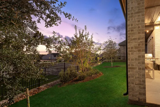 a view of a back yard