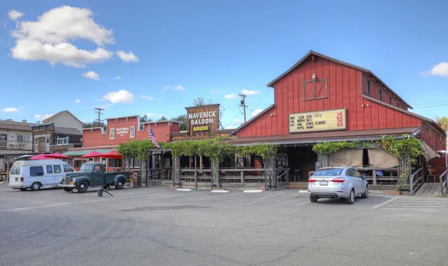a car parked in front of a house