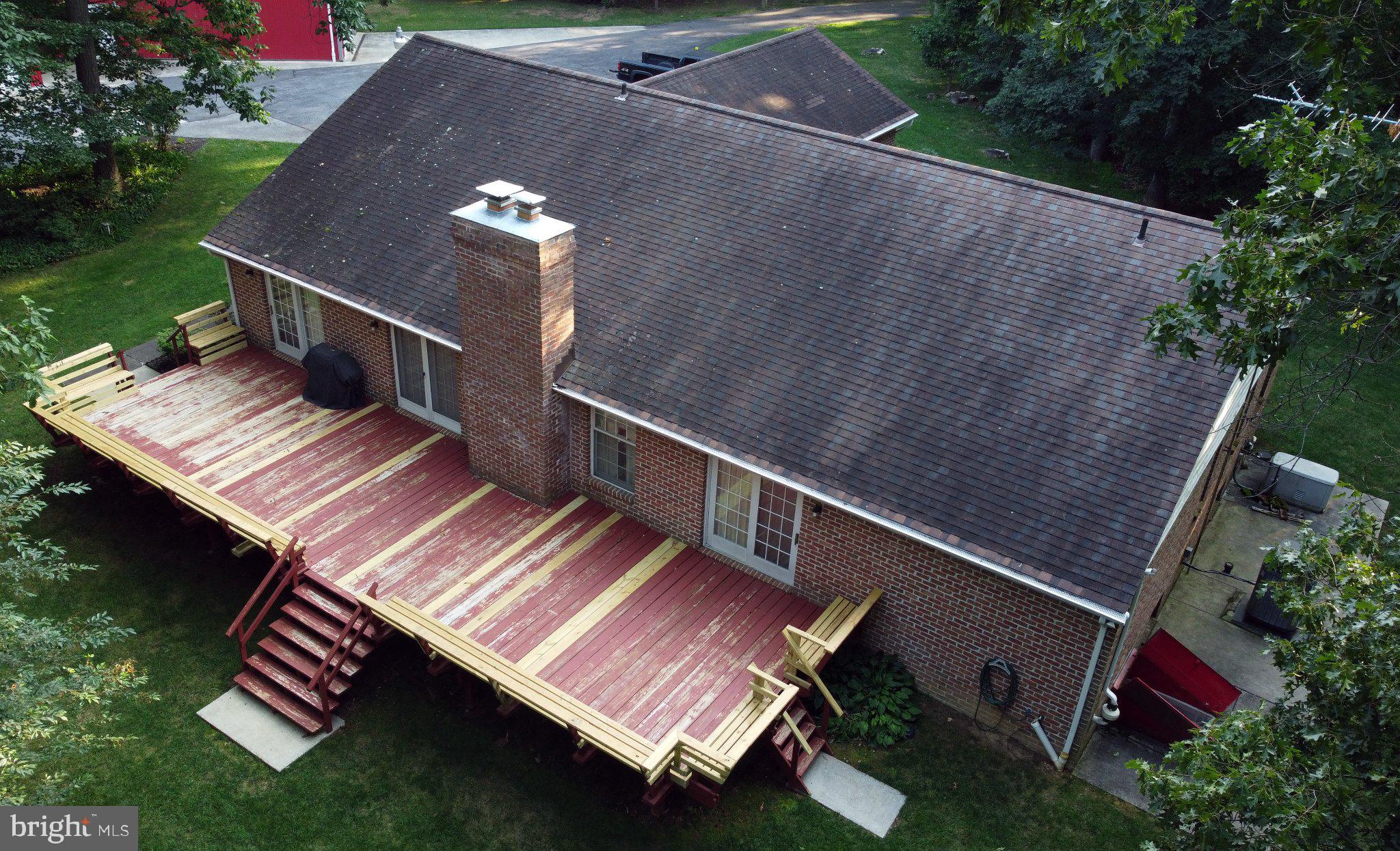 Spacious home with inviting deck.