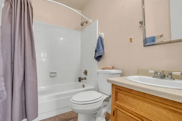 a view of a room and a window