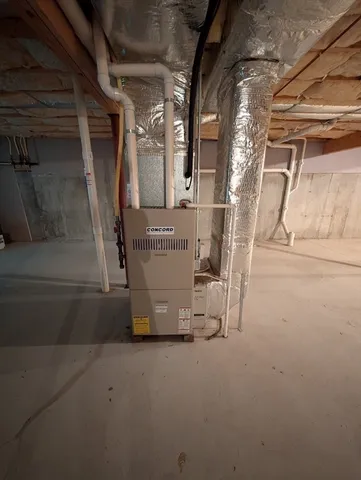 a garden with a tree