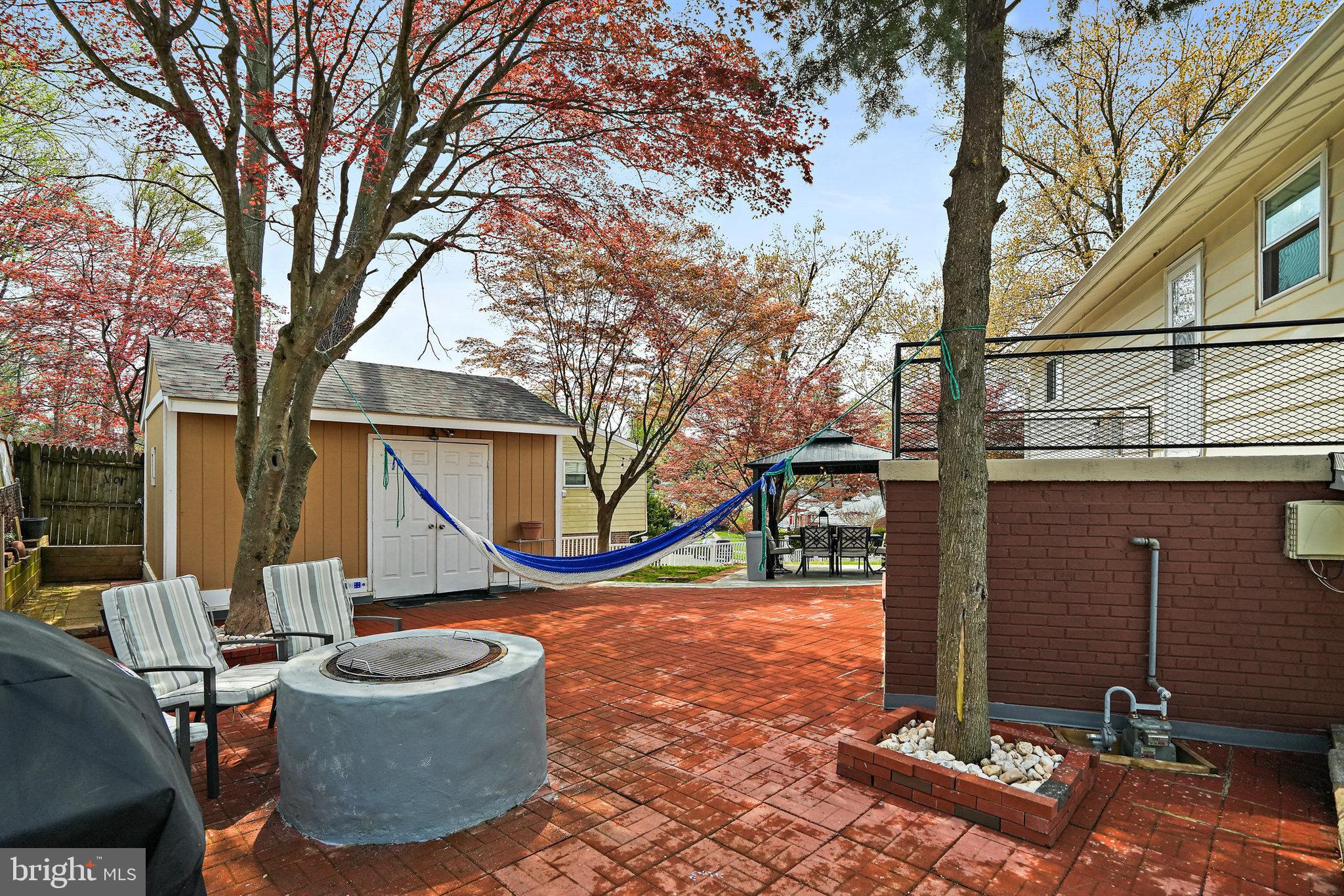 3816 Kayson Street Silver Spring, MD 20906 - Photo 41 of 44 a view of outdoor space yard deck patio and fire pit