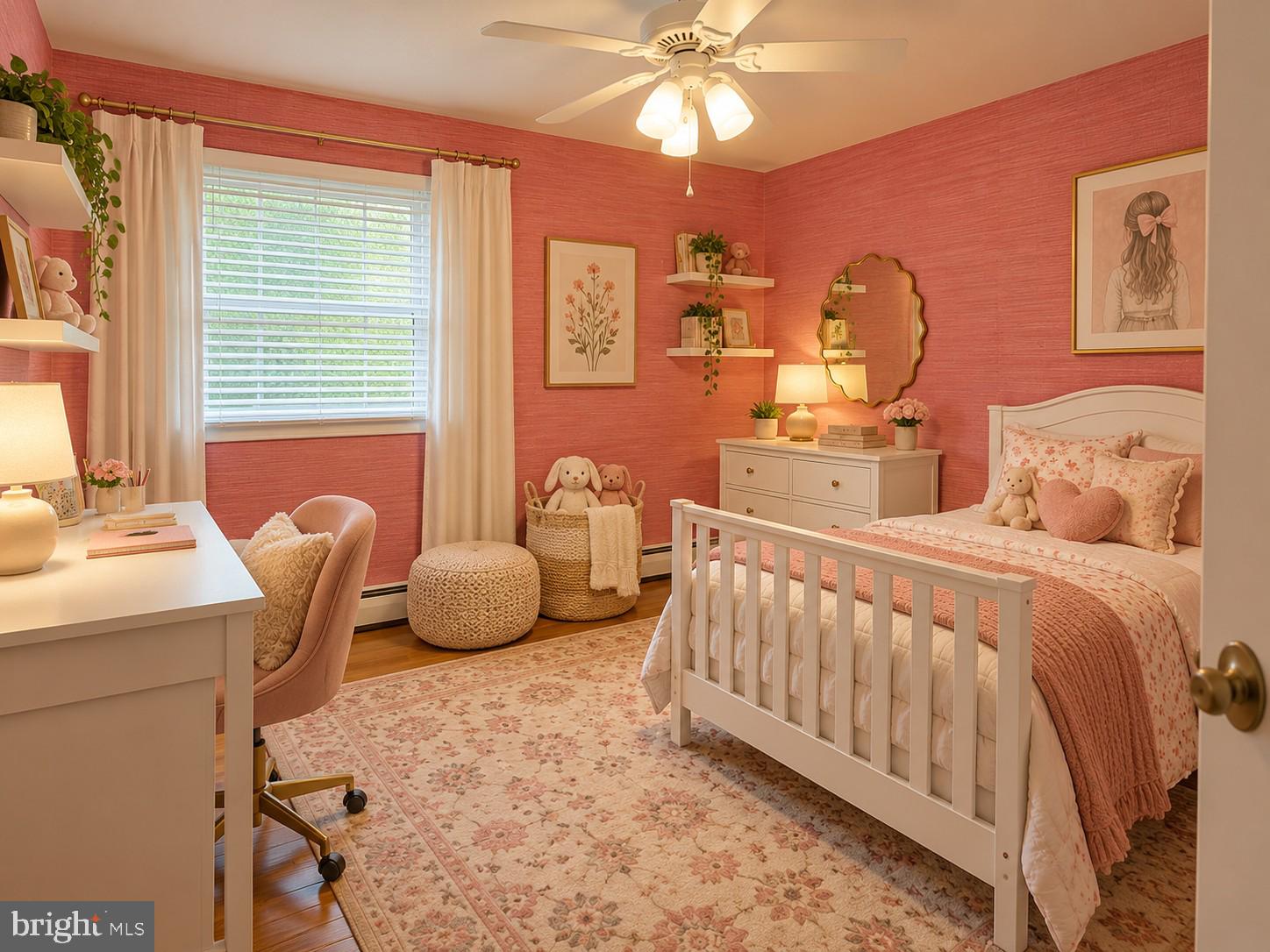 558 Sprague Road Penn Valley, PA 19072 - Photo 22 of 26 Pink Bedroom Virtually Staged