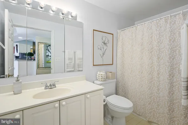 a bathroom with a sink toilet and mirror