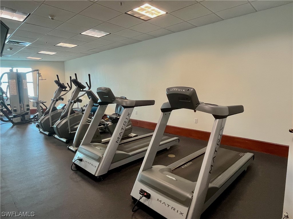 2797 First Street, Unit 1502 Fort Myers, FL 33916 - Photo 45 of 49 a view of a room with gym equipment