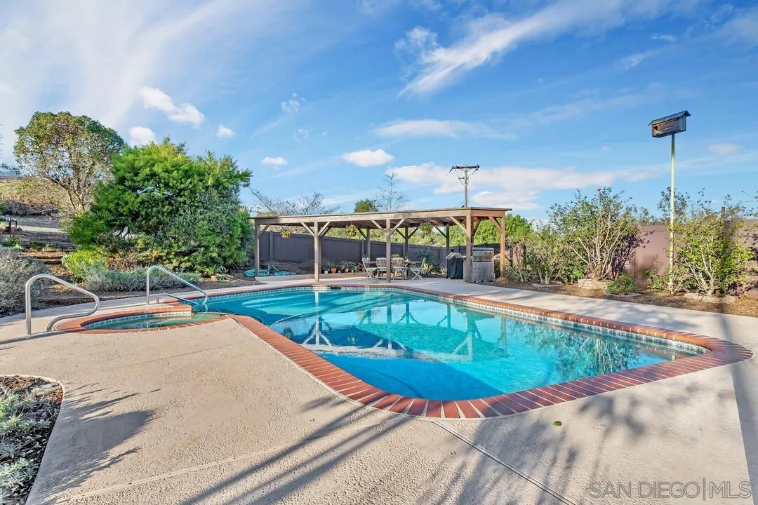 290 North Old Hill Road Fallbrook, CA 92028 - Photo 31 of 47 a view of a swimming pool with a patio