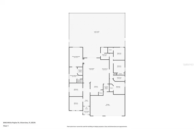 $474,900 | 8445 White Poplar Drive, Riverview, FL 33578