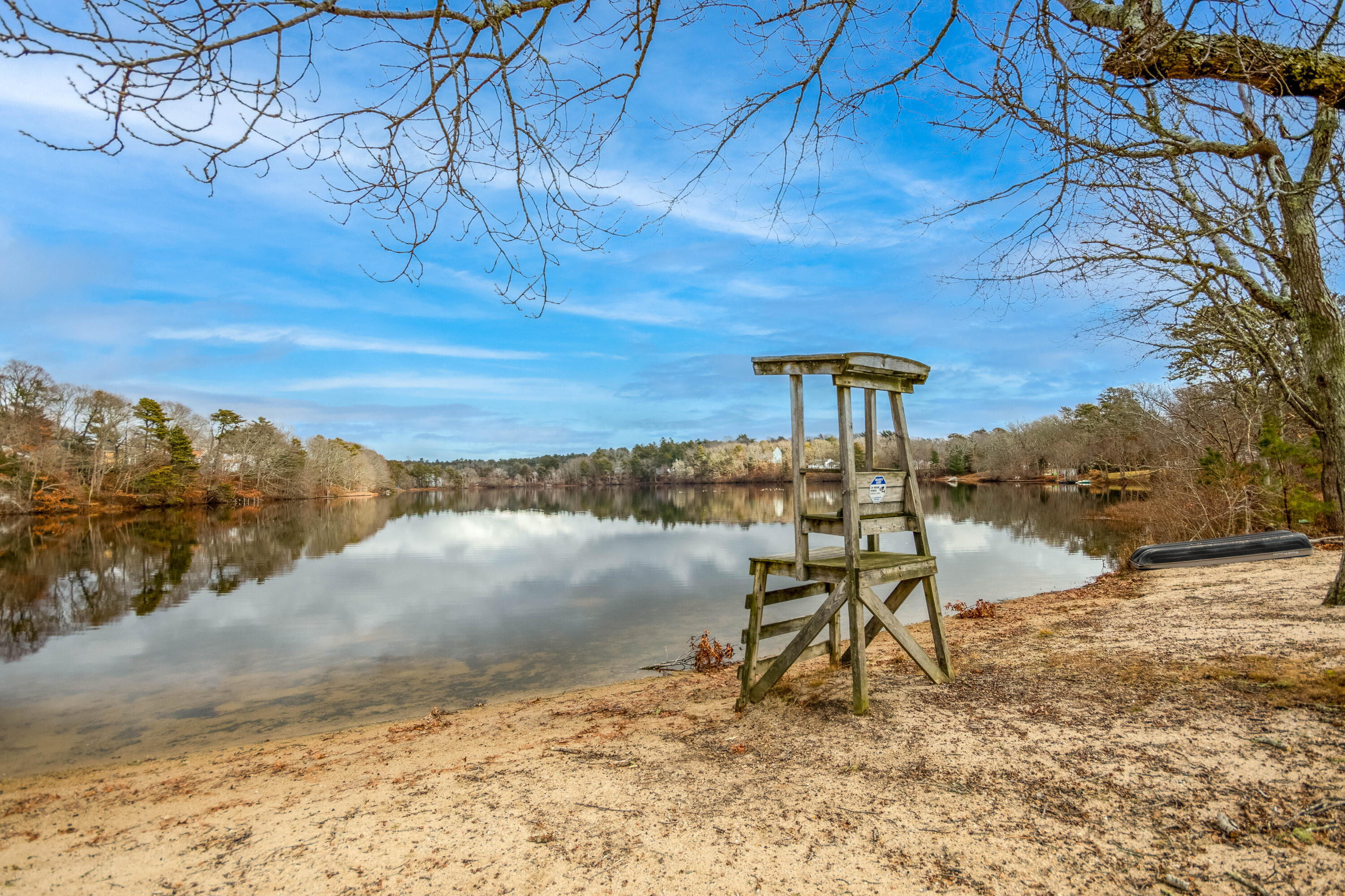 58 Maple Street Buzzards Bay, MA 02532 - Photo 27 of 29 a view of a lake with a yard