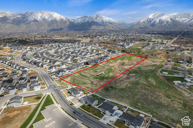29 North Sunrise Rnch Drive West Mapleton, UT 84664 - Photo 1 of 4 North East aerial view of property and surrounding area featuring property boundaries highlighted