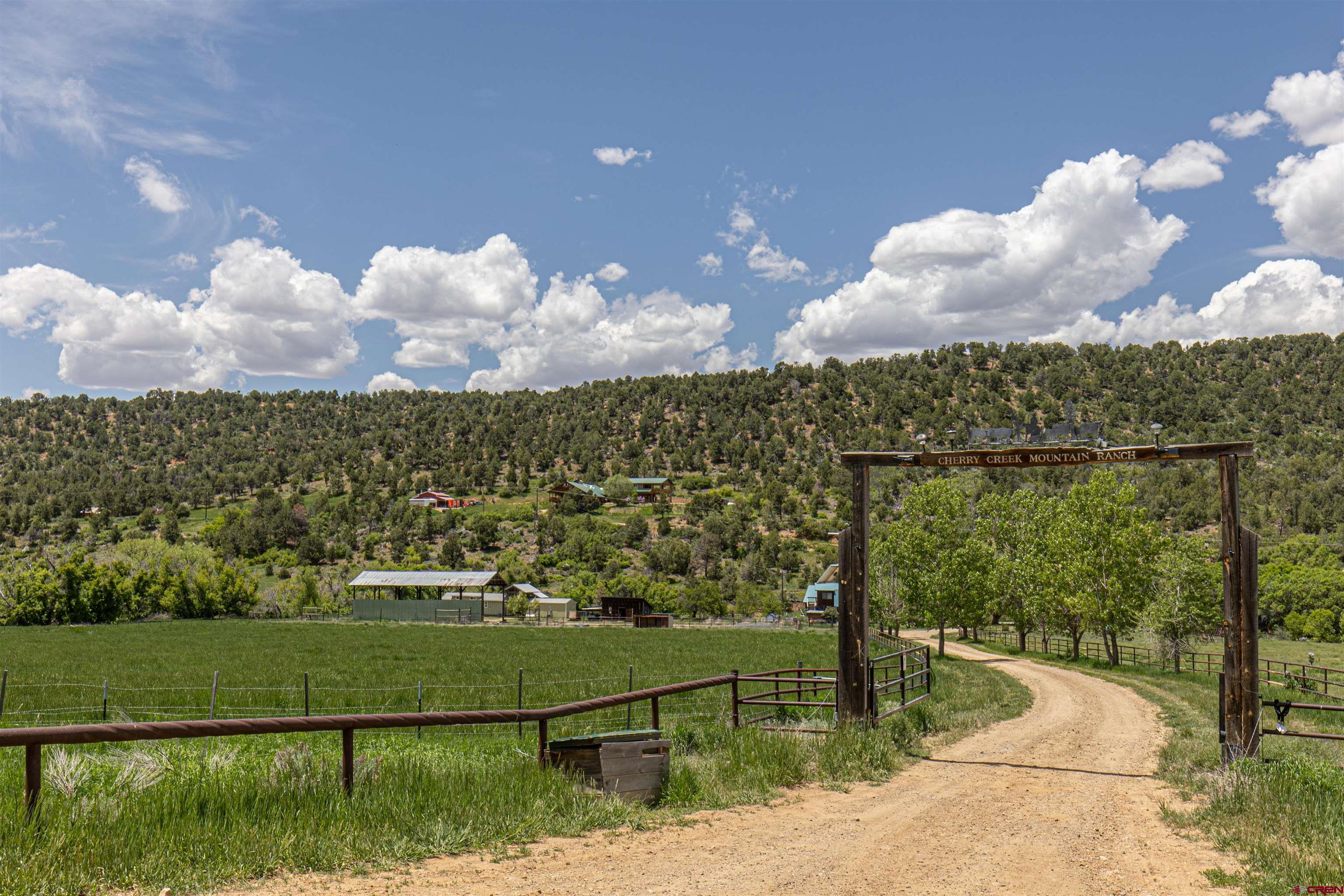 7049 County Road 105 Hesperus, CO 81326 - Photo 3 of 23 a view of a fountain in front of a big yard
