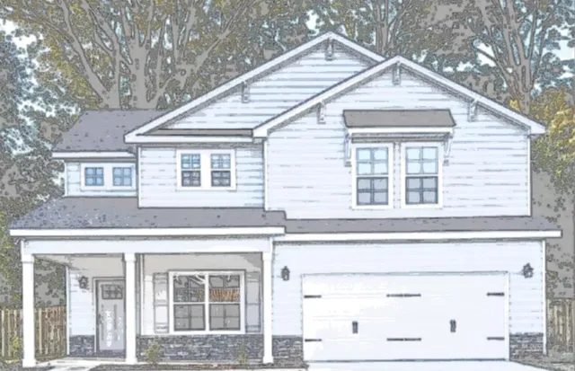 a front view of a house