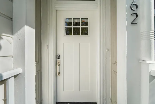 a view of an entryway door
