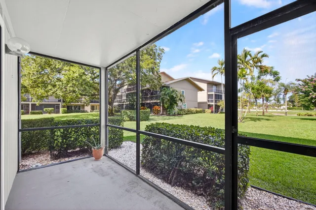a view of outdoor space with garden